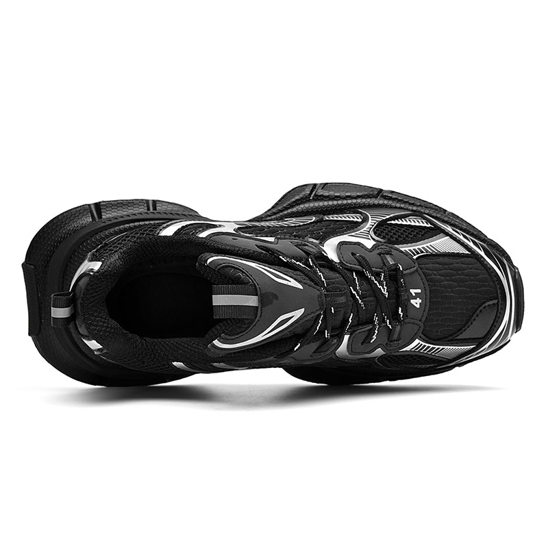 Chunky Sole Knit Sneakers — Lightweight Breathable Trainers, EU 40-44