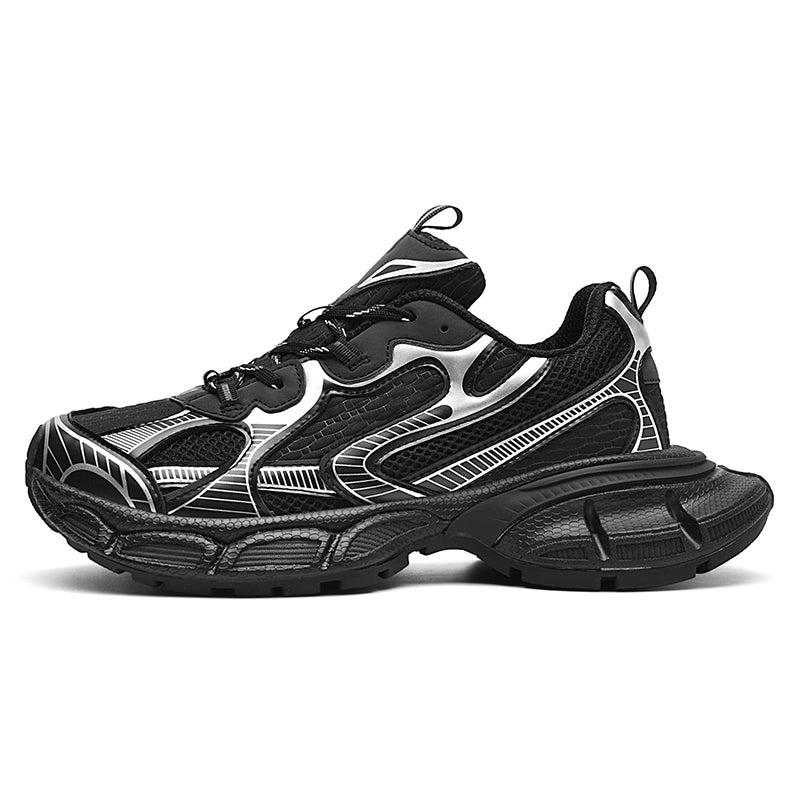 Chunky Sole Knit Sneakers — Lightweight Breathable Trainers, EU 40-44