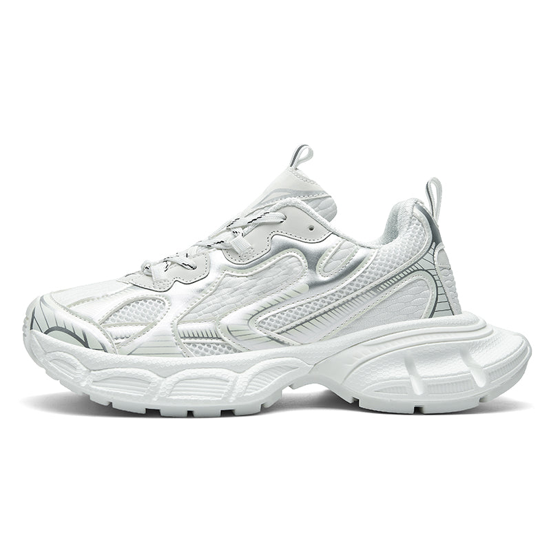 Chunky Sole Knit Sneakers — Lightweight Breathable Trainers, EU 40-44