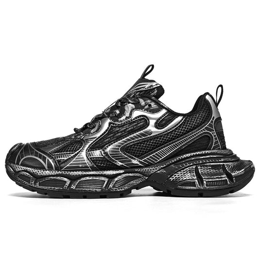 Chunky Sole Knit Sneakers — Lightweight Breathable Trainers, EU 40-44