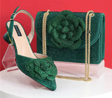 Elegant Lady Shoes And Bag Set