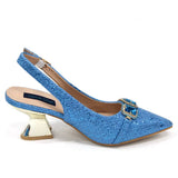 Newest Style Platform Shoes and Matching Bag Set