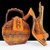 Lastest Italian Shoes And Bag Sets
