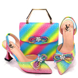 African Ladies Shoes and Bag Set