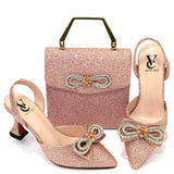 African Ladies Shoes and Bag Set