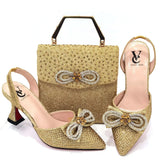 African Ladies Shoes and Bag Set