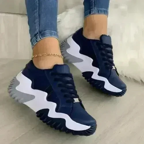 Platform Vulcanized Sneakers — Breathable Canvas Trainers