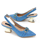 Newest Style Platform Shoes and Matching Bag Set