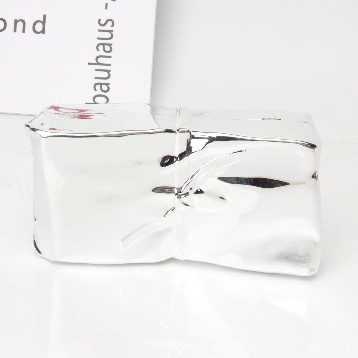 Gold Silver Metallic Embossed Evening Clutch Bag — Wedding Guest & Prom