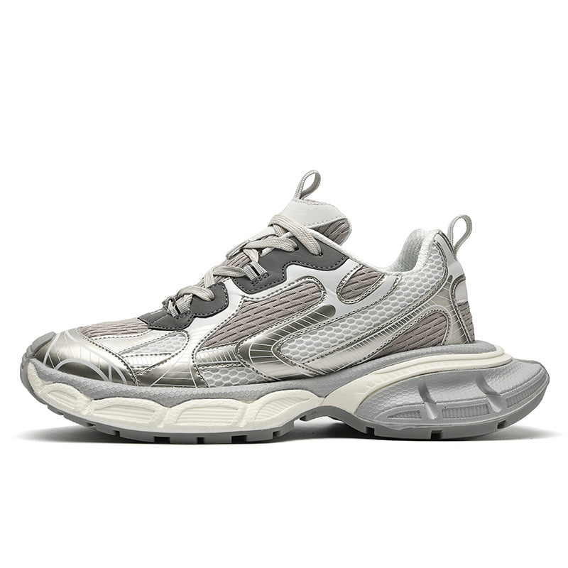 Chunky Sole Knit Sneakers — Lightweight Breathable Trainers, EU 40-44